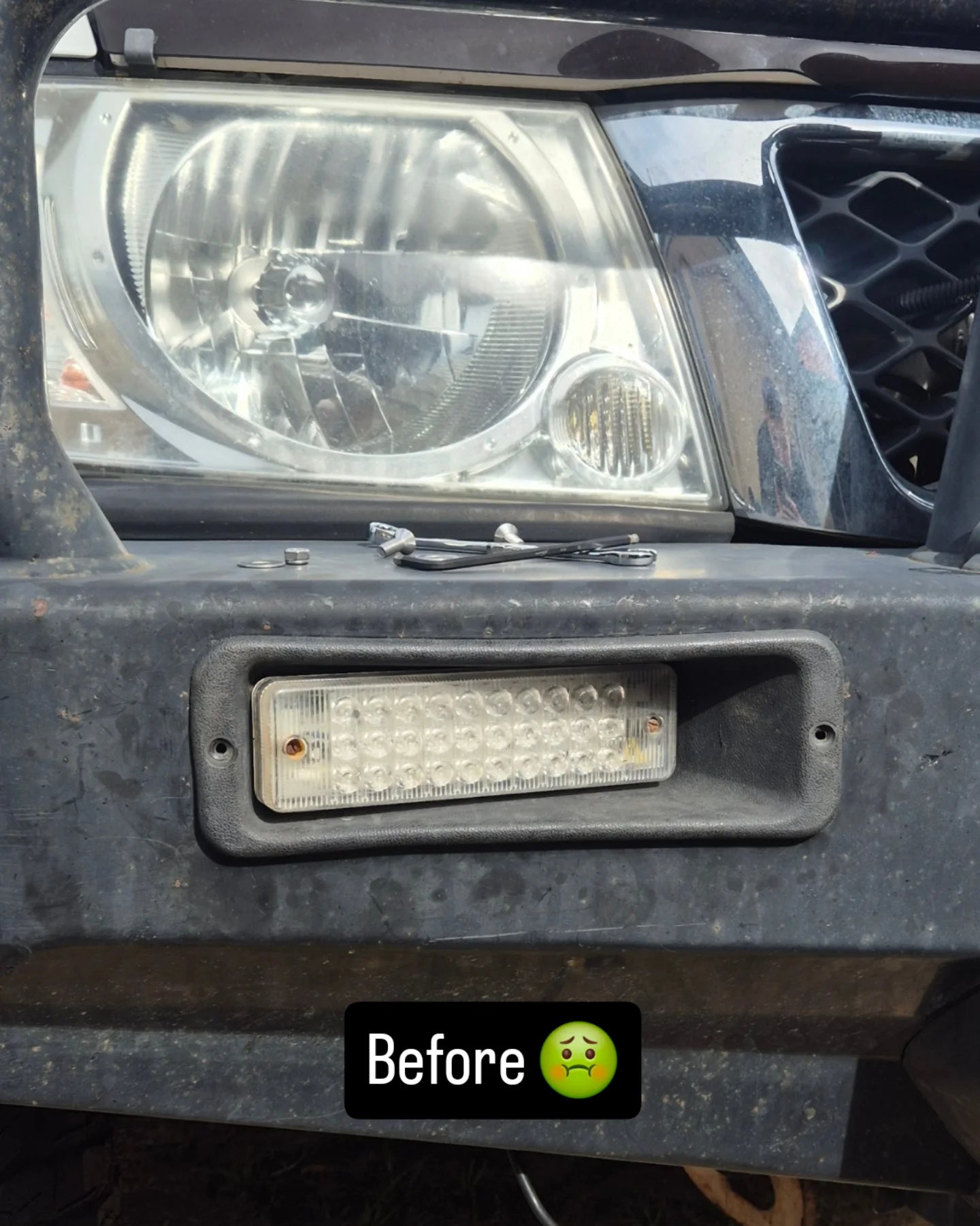 Bullbar Lightbar Brackets with indicators in a pair